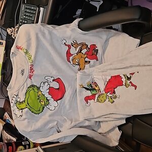 The Grinch Sweatshirt (XXL) AND Sweatpants (XXL)